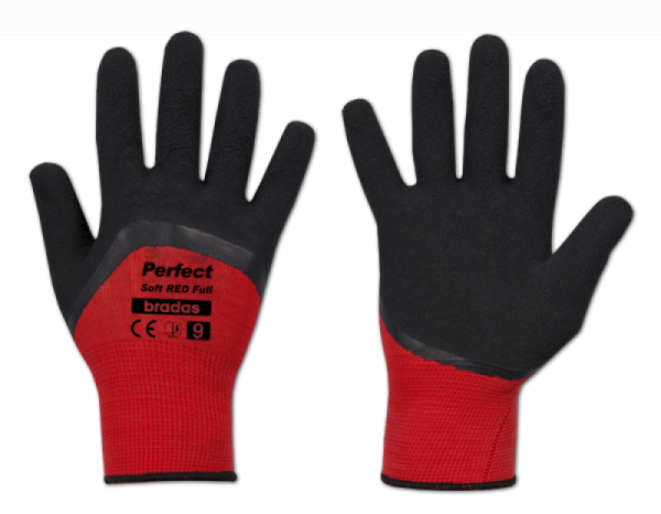 PERFECT SOFT RED FULL lateks Schutzhandschuhe RWPSRDF